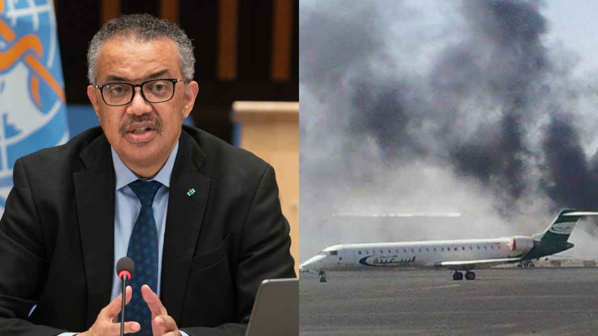 ఎయిర్ పోర్టుపై ఇజ్రాయెల్ ఎయిర్ స్ట్రైక్.. త్రుటిలో తప్పించుకున్న WHO అధ్యక్షుడు