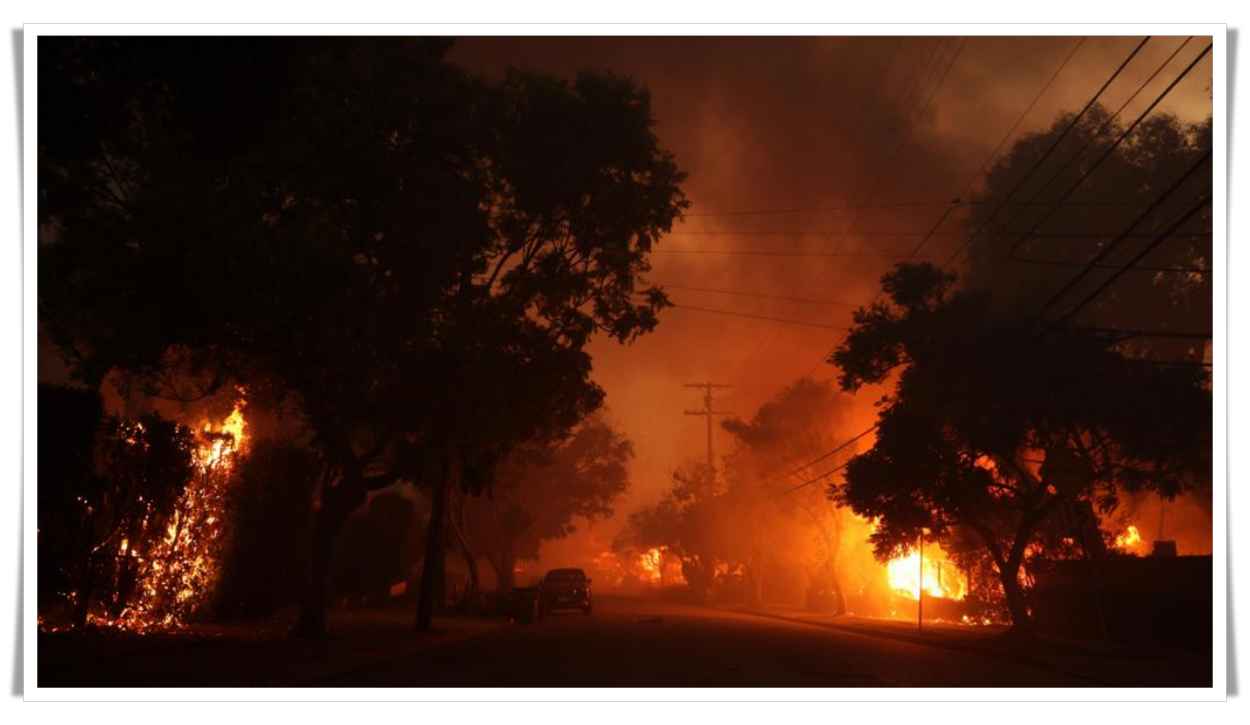 లాస్‌ ఏంజెలెస్‌లో కార్చిచ్చు.. హాలీవుడ్ స్టార్స్ ఇళ్లు దగ్ధం