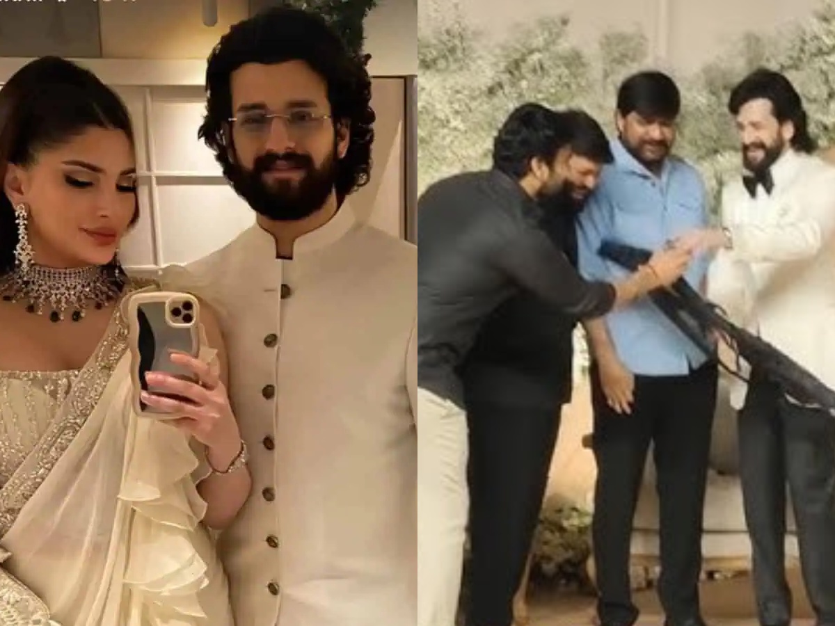 అఖిల్, జైనబ్ రిసెప్షన్ లో తమన్ గిఫ్ట్ హైలెట్.. అఖిల్ రియాక్షన్ వేరే లెవల్